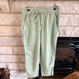 GAP Women’s Mint Pull On Khaki Easy Pants Small